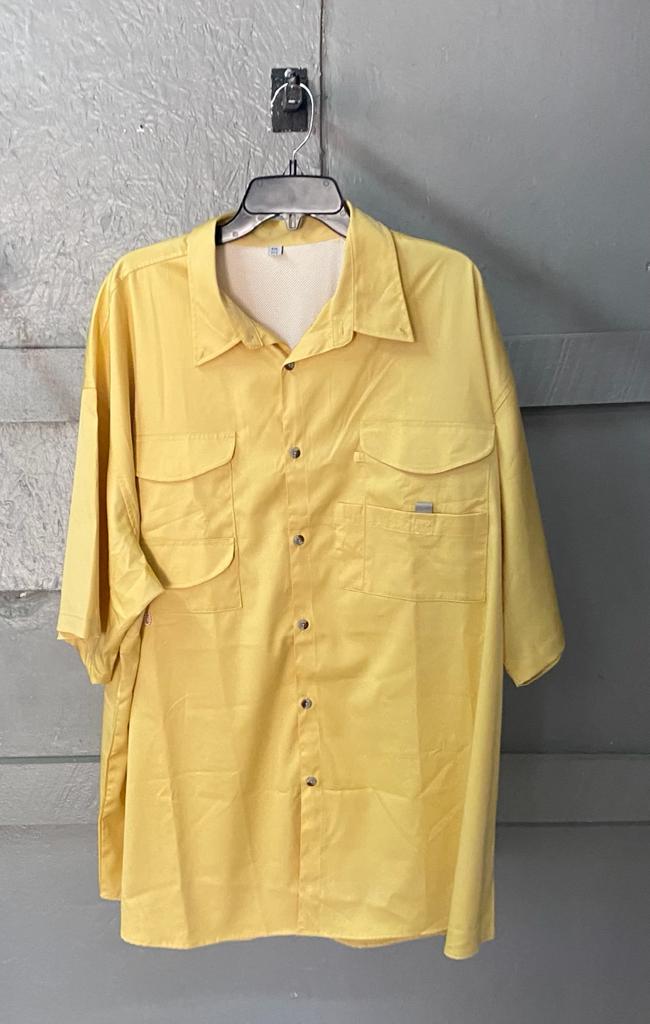 Fishing Shirt - S/S Yellow – Belize Outfitters & Rentals, Ltd.